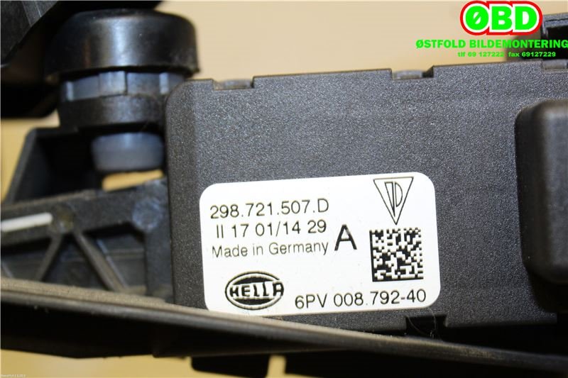 Pedal gass til Porsche Panamera 2009-2017 (Type I) (970) (970) (PORSCHE|970 423 021 01|298 721 507 H|298721507D)
