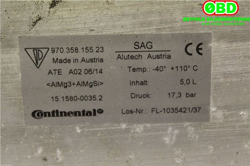 Kompressor nivå/luft til Porsche Panamera 2009-2017 (Type I) (970) (970) (PORSCHE|970 358 155 23||97035815523)