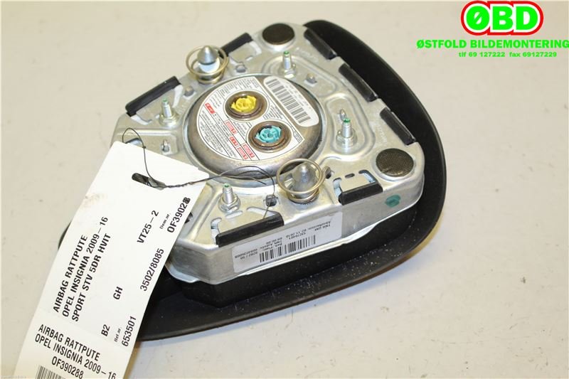 Airbag rattpute til Opel Insignia A 2009-2014  (OPEL|13270401|51 99 394)