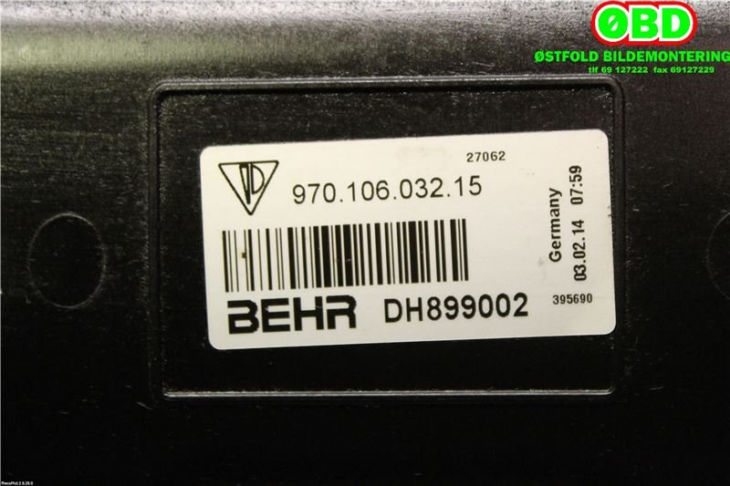 Diverse deler til Porsche Panamera 2009-2017 (Type I) (970) (970) (PORSCHE||97010603215)