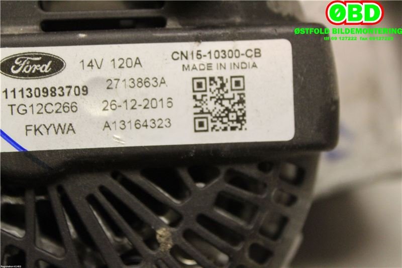 Dynamo til Ford Ka+ 2016-->> (Type III)  (FORD|1928875||CN1510300CB)