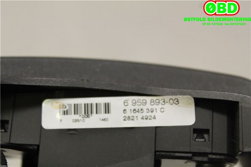 Bryter diverse til BMW X1 2009-2015 (E84) (E84) (BMW|61316959893||6959893)