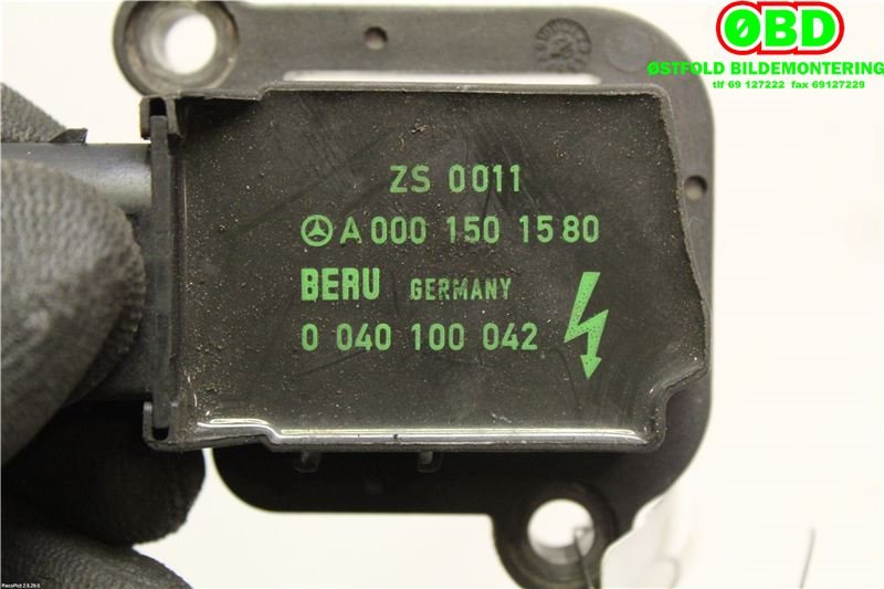 Coil elektronisk til Mercedes C-Klasse 2000-2004 (Fase 1) (W203) (W203) (MERCEDES|A 000 150 29 80||0001501580)