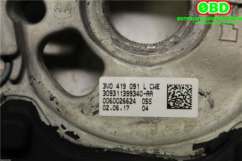 Ratt til Škoda Octavia 2017-2020 (Type III, Fase 2)  (SKODA|3V0 419 091 L||3V0419091L)