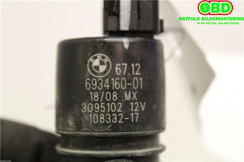 Spylerpumpe foran til BMW X5 2007-2013 (E70) (E70) (BMW|67126934160|)