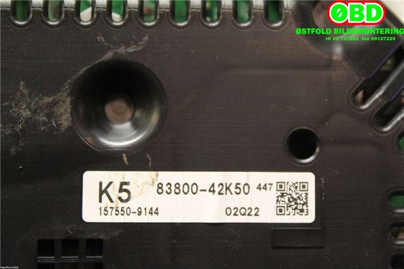 Instrumentpanel til Toyota RAV4 2013-2015 (Type IV, Fase 1)  (TOYOTA|8380042K50|)