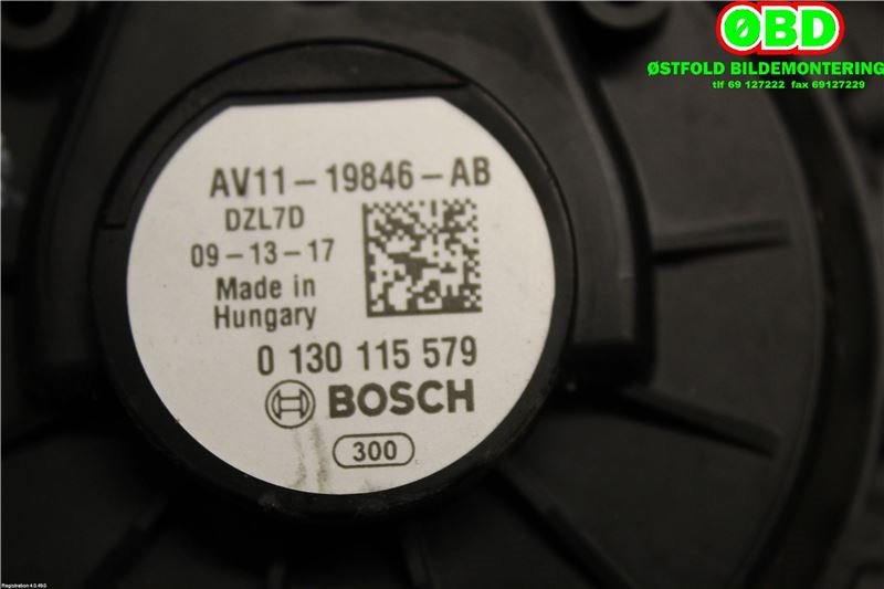 Varmeapparat motor til Ford Transit Courier 2018-2023 (Type I, Fase 2)  (FORD|1811783|0130115579|AV1119846AB)