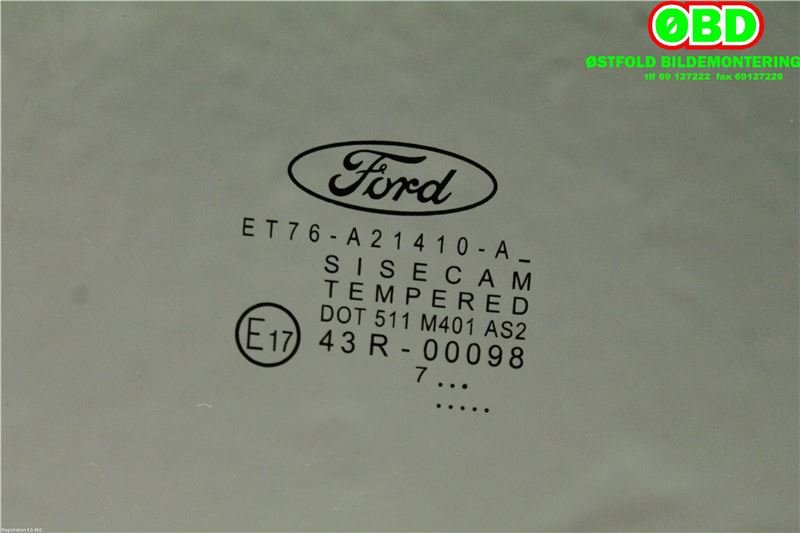 Siderute høyre foran til Ford Transit Courier 2018-2023 (Type I, Fase 2)  (FORD|1857497||ET76A21410A)