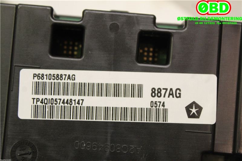 Instrumentpanel til Jeep Cherokee 2014-->> (Type V)  (JEEP|68105887AC||68105887AG)