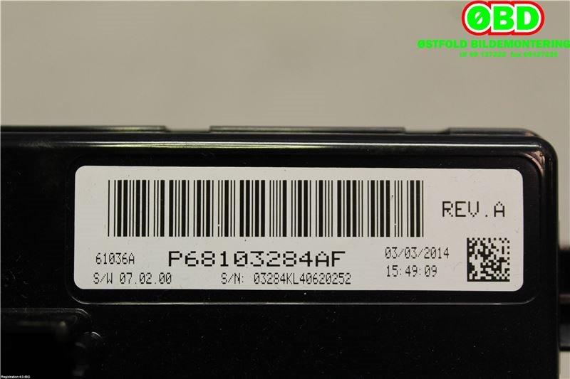 Varmeapparat diverse til Jeep Cherokee 2014-->> (Type V)  (JEEP||68103284AF)