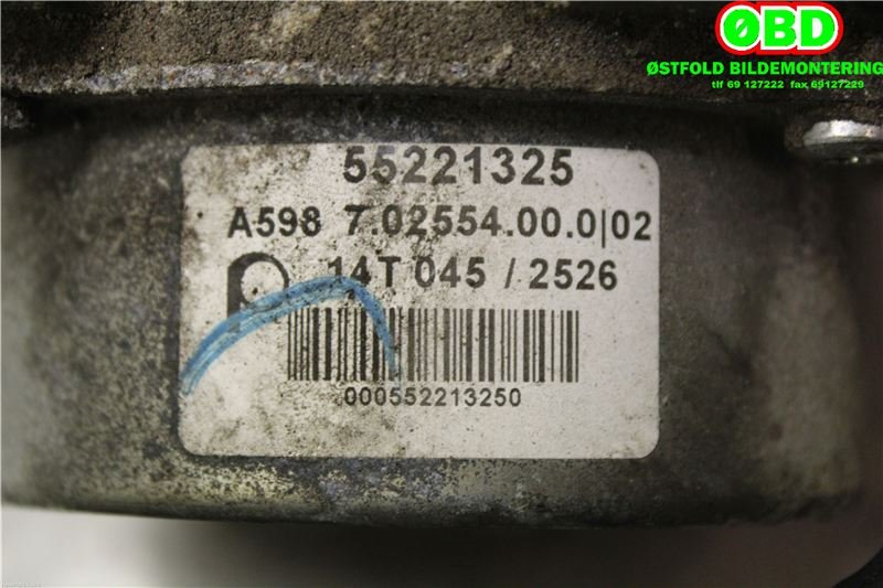 Vakuumpumpe til Jeep Cherokee 2014-->> (Type V)  (JEEP|68096215AA||55221325)