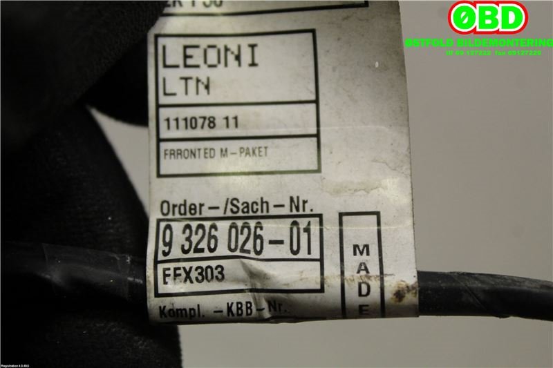 Ledningsnett til BMW 3-Serie 2012-2018 (F30/F31/F34) (F30/F31/F34) (BMW||9326026)