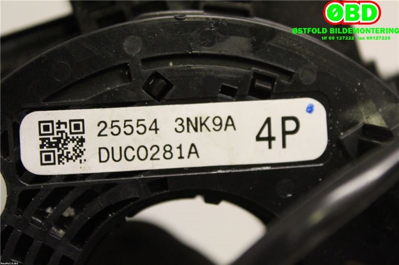 Airbag slepering til Nissan Leaf 2011-2017 (Type I)  (NISSAN|B55543NK9A|255543NK9A)