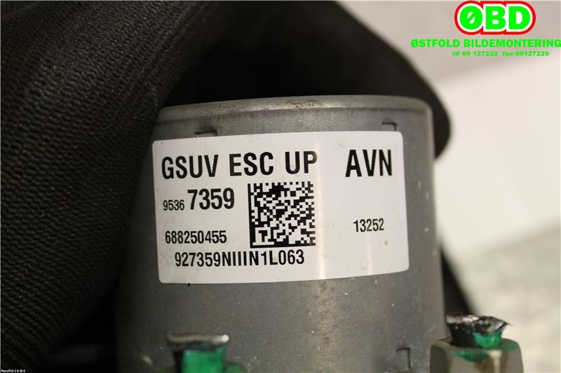 ABS sentral til Opel Mokka 2012-2016 (Type I, Fase 1)  (OPEL|95406024|1247913|95367359)