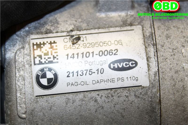 Aircondition kompressor til Mini One/Cooper 2014-->> (F54-57) (F54-57) (MINI||64529295050)