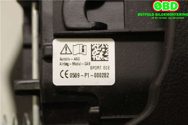 Airbag rattpute til Mini One/Cooper 2014-->> (F54-57) (F54-57) (MINI|32 30 6 876 517|32 30 9 462 208|)