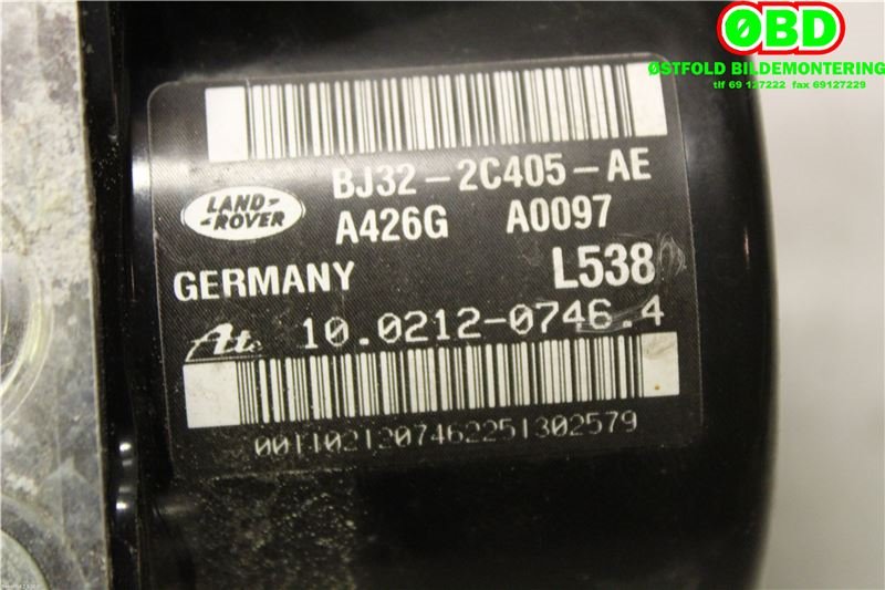 ABS sentral til Land Rover Range Rover, Evoque 2011-2019 (Type I)  (LAND-ROVER|LR024210|LR032534|BJ322C405AE)