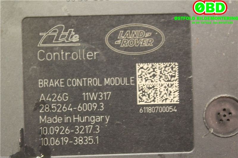 ABS sentral til Land Rover Range Rover, Evoque 2011-2019 (Type I)  (LAND-ROVER|LR024210|LR032534|BJ322C405AE)