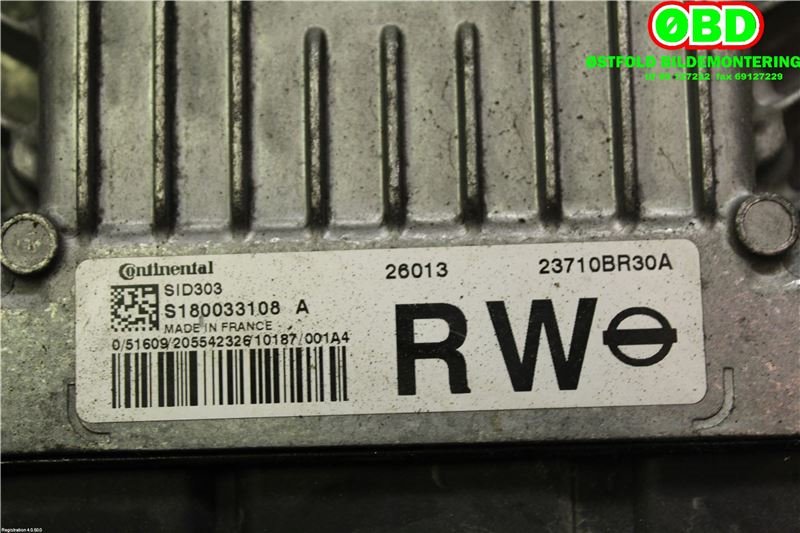 Styreenhet motor til Nissan Qashqai 2010-2014 (Type I, Fase 2)  (|23710BR30A)