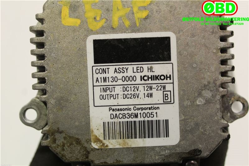 Styreenhet xenon/ballast til Nissan Leaf 2011-2017 (Type I)  (260553NK5A|A1M1300000)