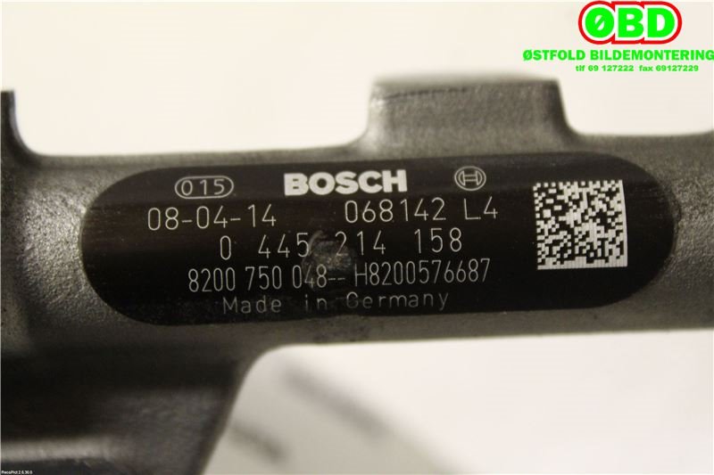 Dyseskinne (fuelrail) til Renault Scenic 2003-2009 (Type II)  (RENAULT|8200750048|175212059R)