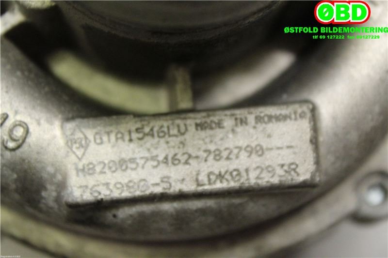 Turbo til Renault Scenic 2003-2009 (Type II) (RENAULT|7701477677|7701479255|)