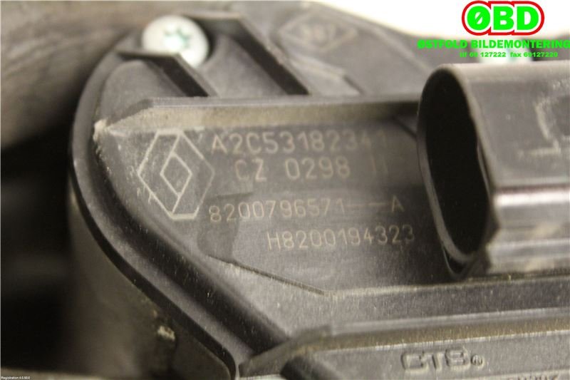 EGR-ventil til Renault Scenic 2003-2009 (Type II)  (RENAULT|8200796571|)