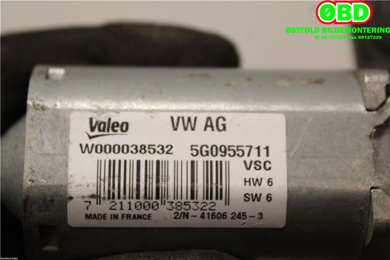 Viskermotor bakrute til VW Golf VII 2012-2017 (Fase 1)  (5G0 955 711 A|5G0 955 711 C|5G0955711)