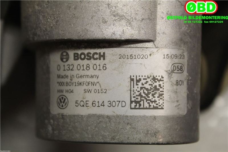 Bremsepumpe hoved til VW Golf VII 2012-2017 (Fase 1)  (5QE 614 307 D||5QE614307D)