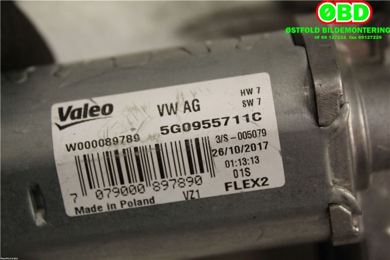 Viskermotor bakrute til VW Golf VII 2012-2017 (Fase 1)  (5G0 955 711 C||5G0955711C)