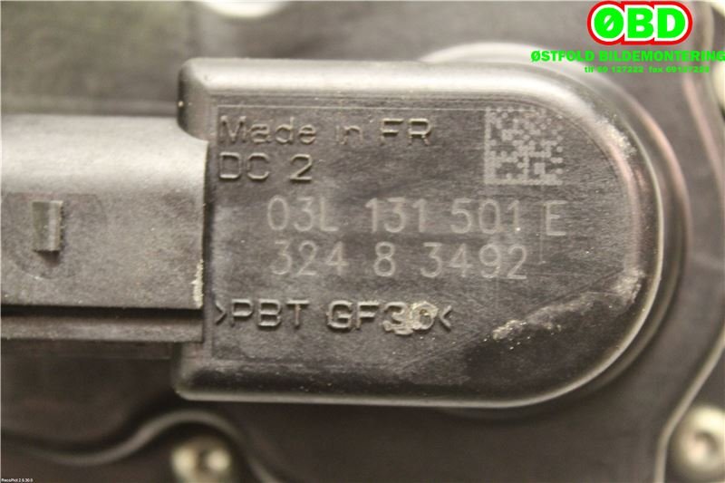 EGR-ventil til VW Passat 2005-2010 (B6) (B6) (VOLKSWAGEN|03L 131 501 G|03L 131 501 K|03L131501E)