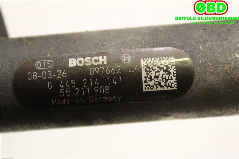 Dyseskinne (fuelrail) til Opel Astra H 2004-2009  (OPEL|55211908|817666)