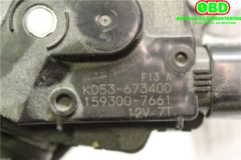 Viskermotor frontrute til Mazda CX-5 2012-2017 (Type I)  (MAZDA|KD5367340D|1593007661)
