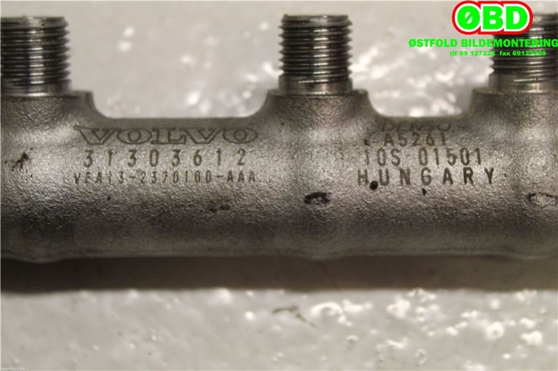 Dyseskinne (fuelrail) til Volvo V40 2012-2019  (VOLVO|31405380||31303612)