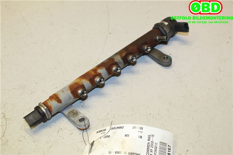 Dyseskinne (fuelrail) til Jaguar XF 2008-2015 (X250) (X250) (JAGUAR|JDE13605|)