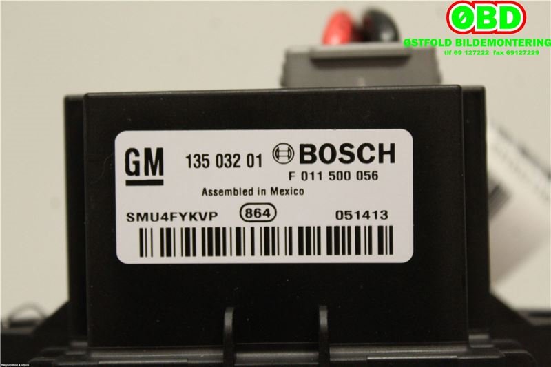 Varmeapparat motstand til Opel Mokka 2012-2016 (Type I, Fase 1)  (OPEL|13503201|1808010|)