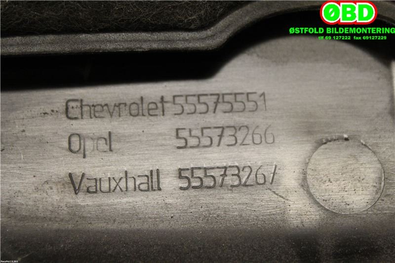 Motordeksel over motor til Opel Mokka 2012-2016 (Type I, Fase 1)  (OPEL|55573266|607246|)