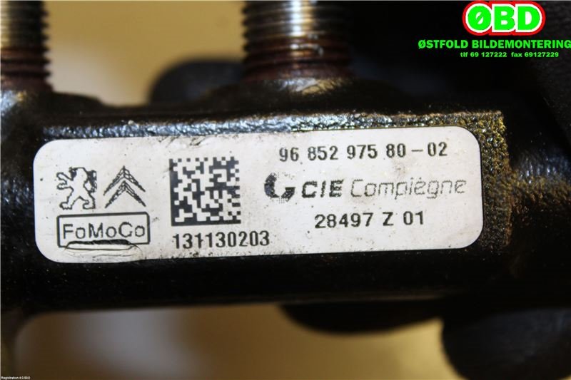 Dyseskinne (fuelrail) til Volvo V40 2012-2019  (VOLVO|31422169||9685297580)