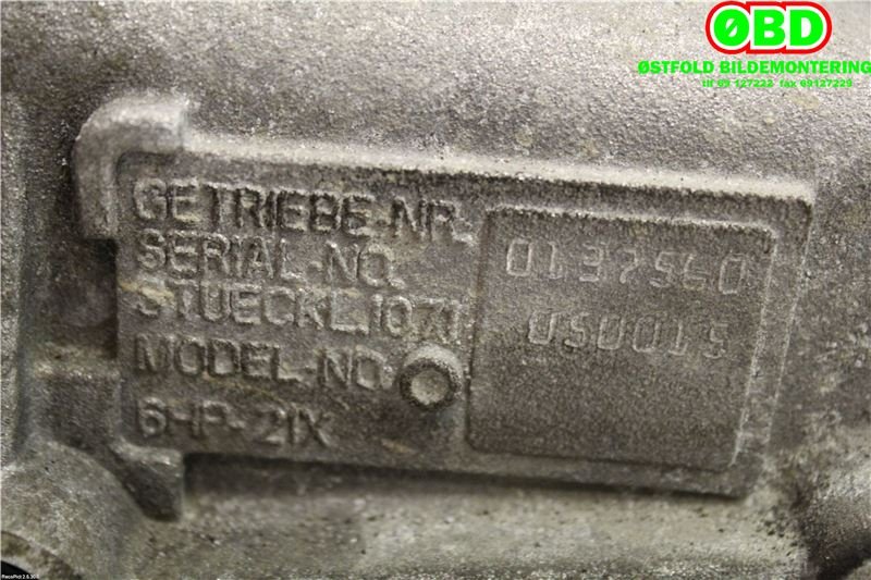 Girkasse automat til BMW 3-Serie 2005-2011 (E90/E91/E92/E93) (E90/E91/E92/E93) (BMW|24007571668|)