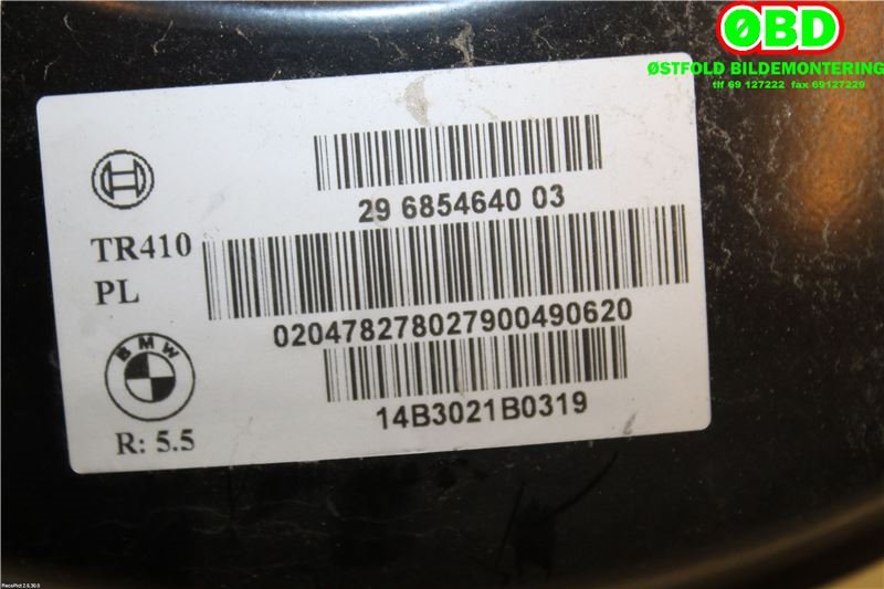 Bremsekraft-forsterker til Mini One/Cooper 2014-->> (F54-57) (F54-57) (MINI|34 33 6 864 668|)