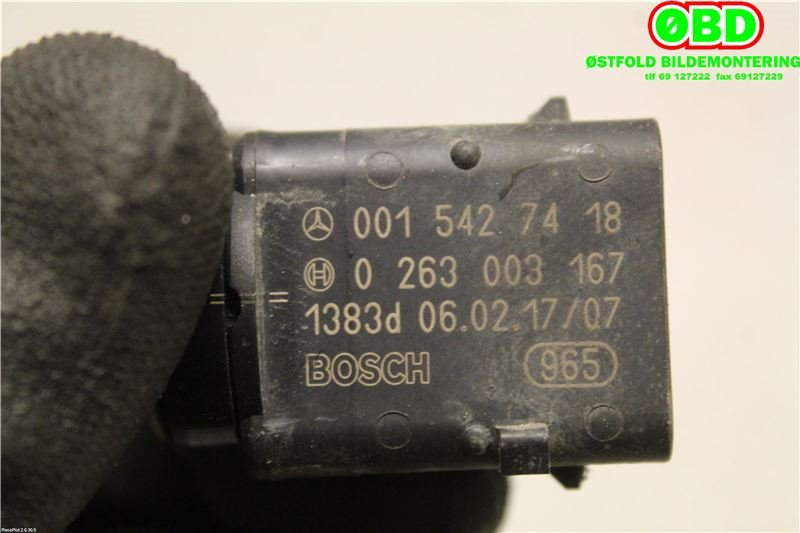 Parkeringssensor bak til Mercedes Vito/Viano 2004-2010 (Fase 1) (W639) (W639) (MERCEDES|A 004 542 87 18||0015427418)