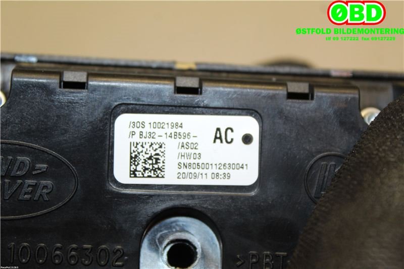 Bryter diverse til Land Rover Range Rover, Evoque 2011-2019 (Type I)  (LAND-ROVER|LR025893||BJ3214B596AC)