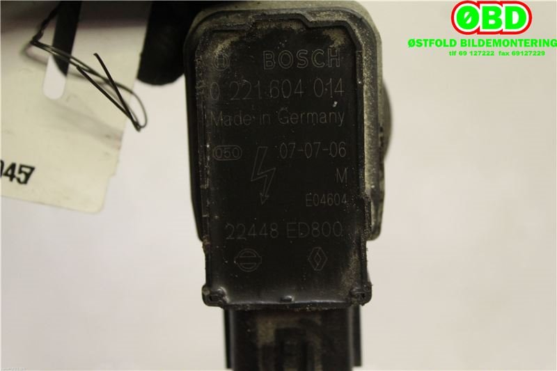 Coil elektronisk til Nissan X-Trail 2007-2014 (T31) (T31) (NISSAN|22448ED80A|0221604014|)