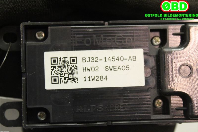 Bryter ruteheis til Land Rover Range Rover, Evoque 2011-2019 (Type I)  (LAND-ROVER|LR043899||BJ3214540AB)