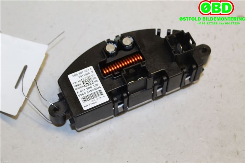 Varmeapparat motstand til Audi A3 2016-2020 (Type III, Fase 2) (AUDI|5Q0 907 521 A|5WA 907 521|5Q0907521E)