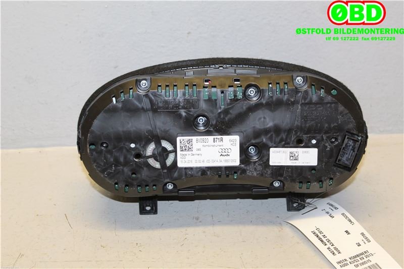 Instrumentpanel til Audi A3 2016-2020 (Type III, Fase 2) (AUDI|8V0920871R|)