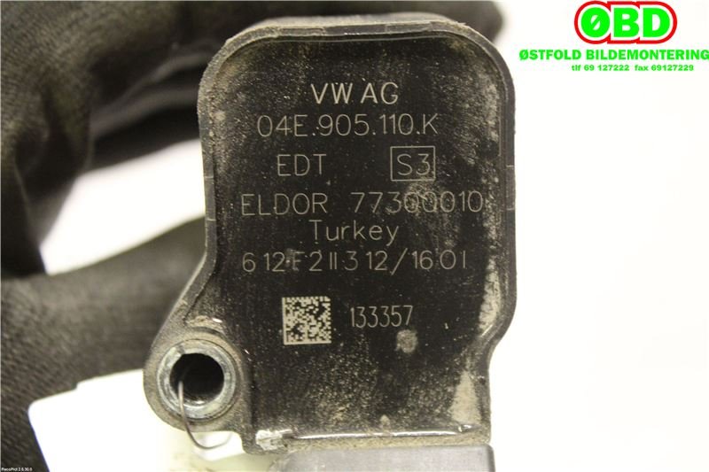 Coil elektronisk til Audi A3 2016-2020 (Type III, Fase 2)  (AUDI|04E 905 110 K|04E 905 110 P|04E905110K)
