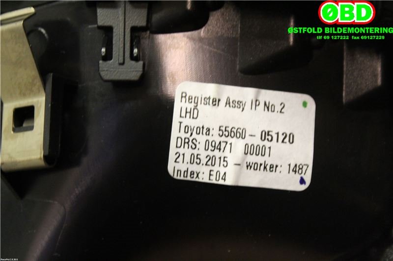 Diverse deler til Toyota Avensis 2015-2019 (Type III, Fase 2) (TOYOTA|5566005120|)