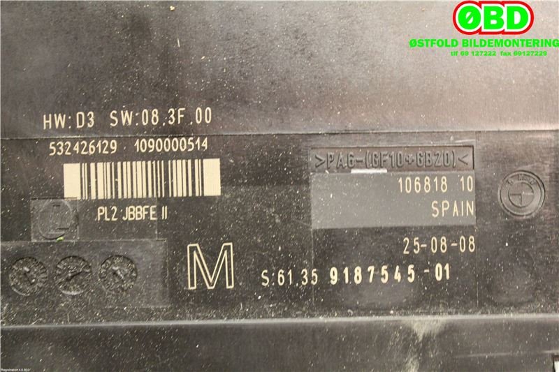 Styreenhet diverse til BMW 3-Serie 2005-2011 (E90/E91/E92/E93) (E90/E91/E92/E93) (BMW|61 35 9 231 468||61359187545)