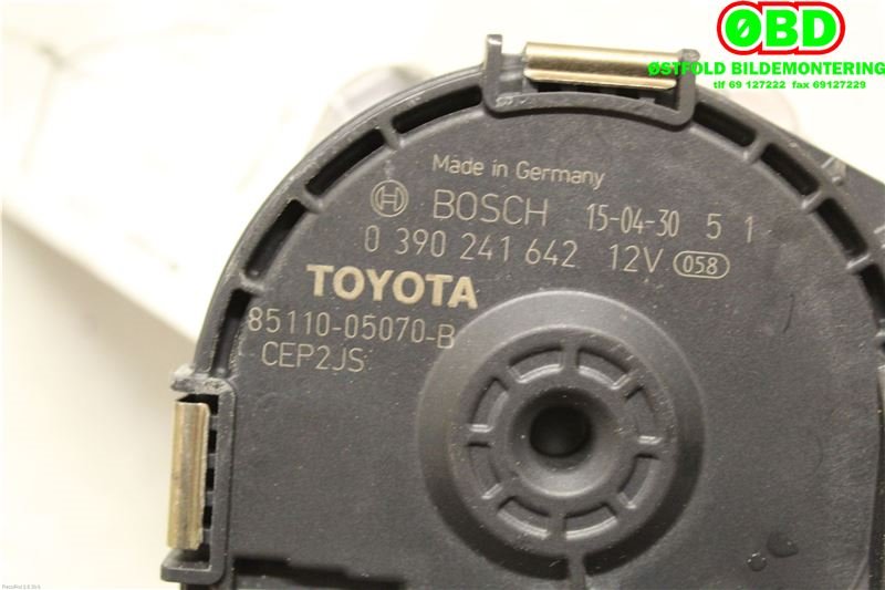 Viskermotor frontrute til Toyota Avensis 2015-2019 (Type III, Fase 2)  (TOYOTA||8511005070B)